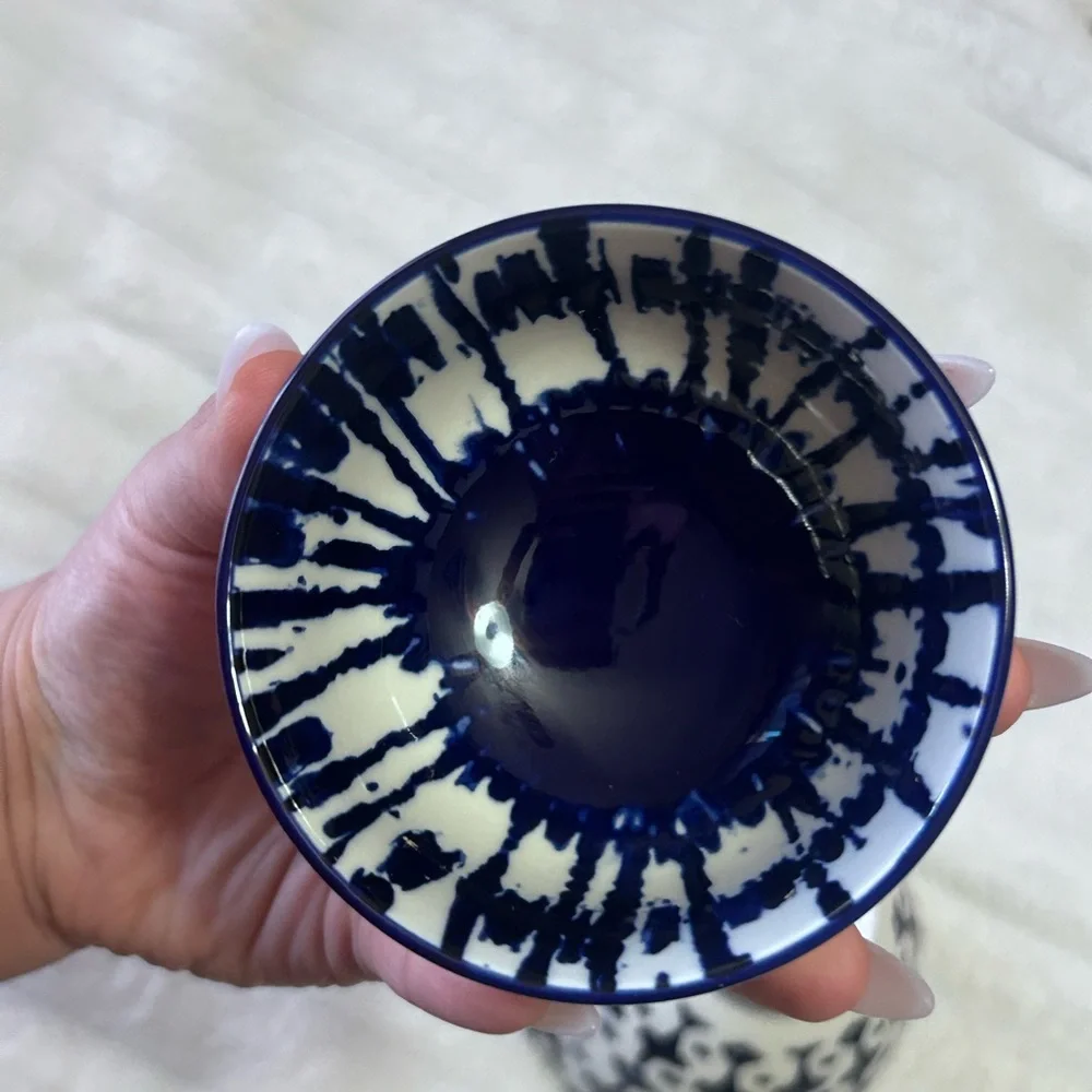 Blue Artistic Ceramic Bowl Set